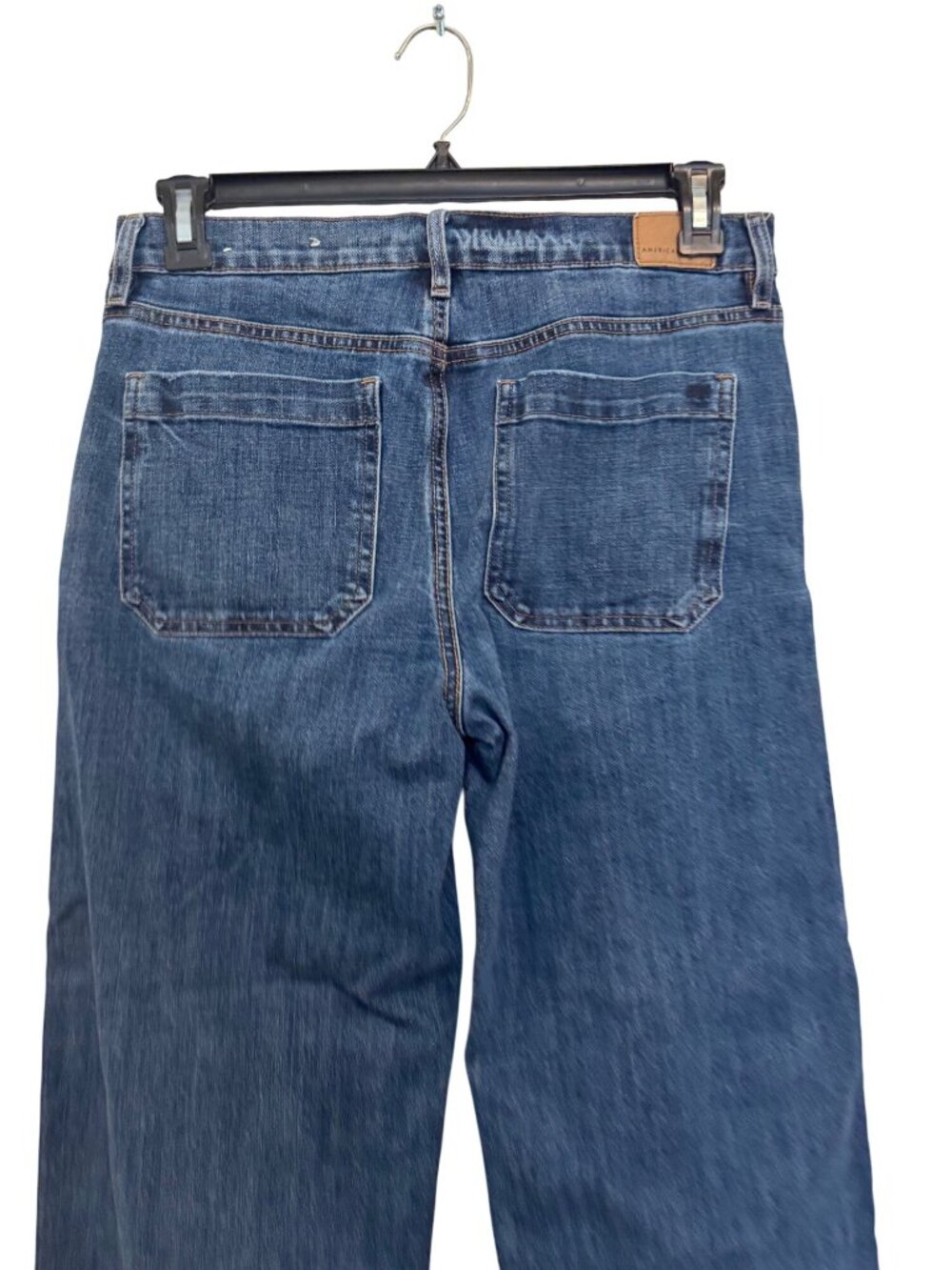 American Eagle Womens Stovepipe Stretch Jeans Size 8 Regular Blue Denim Casual - Picture 7 of 7